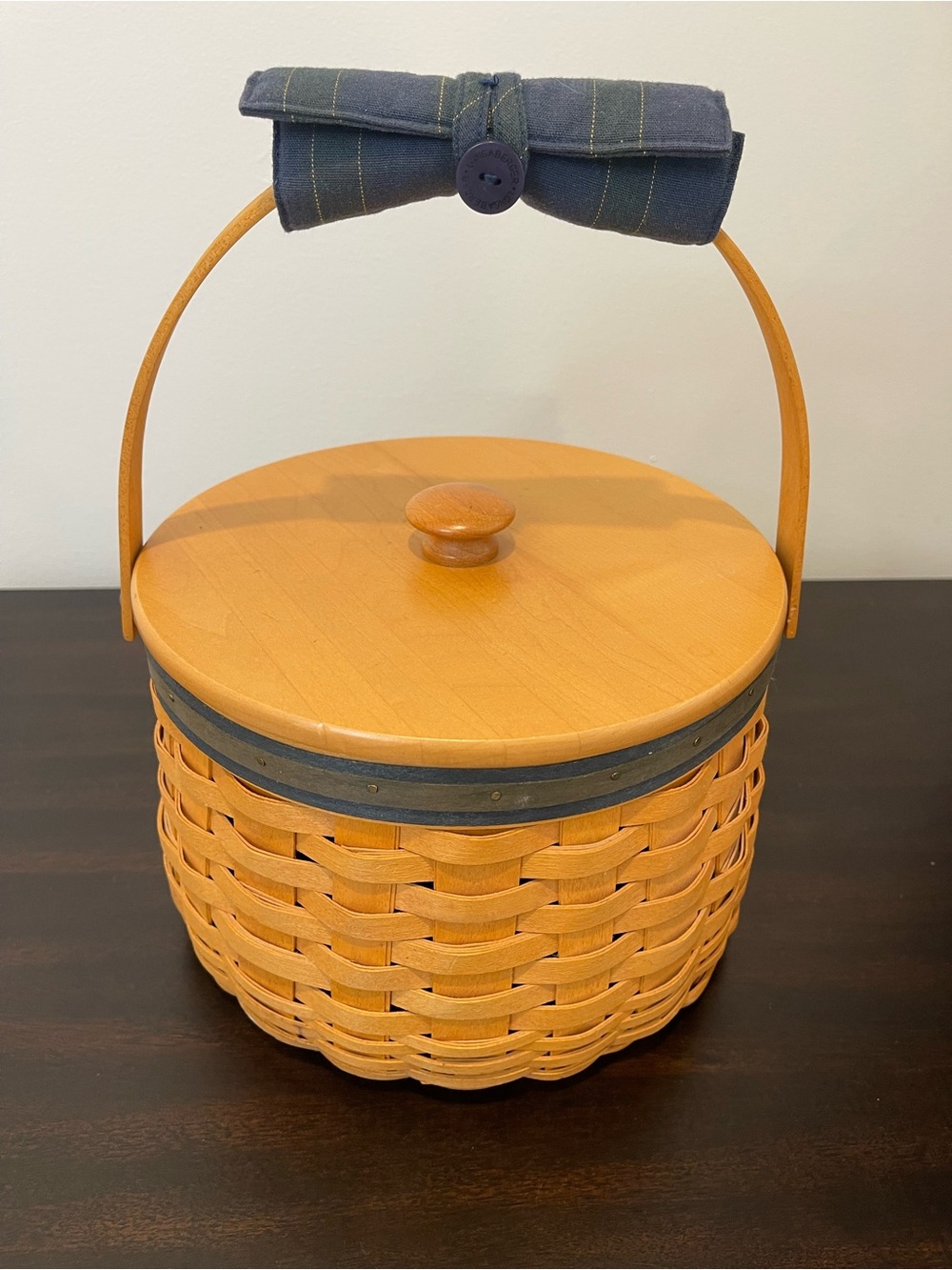 Longaberger 2001 Collector’s Club Sewing Circle Basket Complete Set - Picture 4 of 12